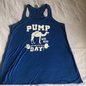 Hilarious graphic razor back tank😂 PUMP DAY!
